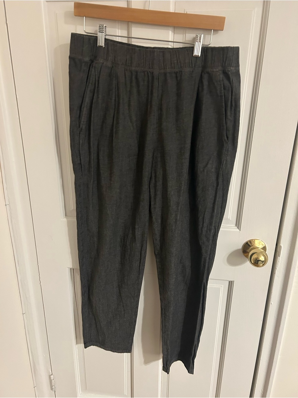 Eileen Fisher Charcoal Elastic Waist Joggers. Worn once